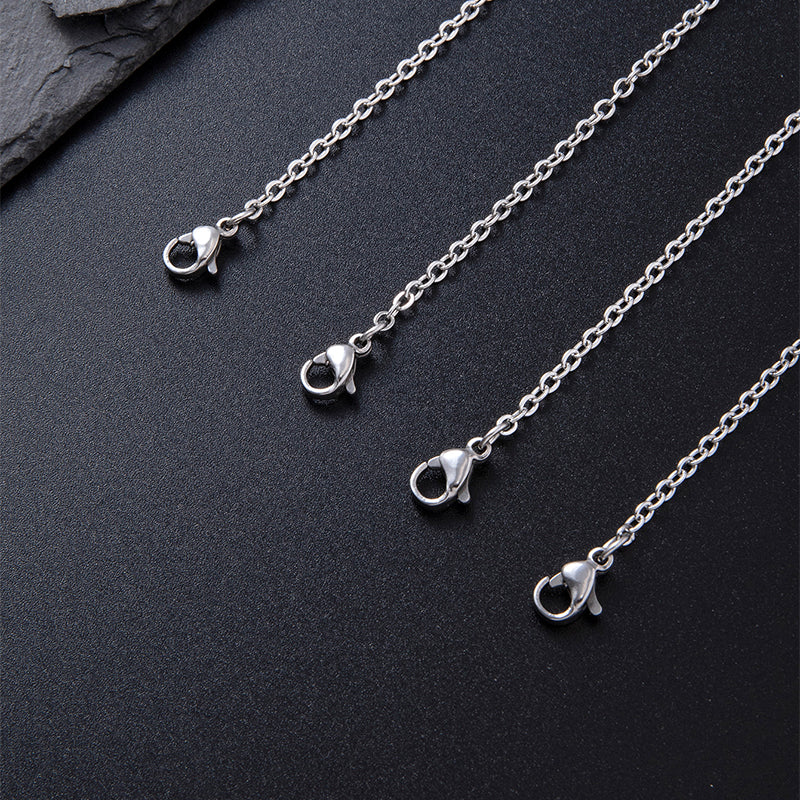 New Peach Heart Pendant Anklet Silver Stainless Steel Anklet - Beauty Accessories
