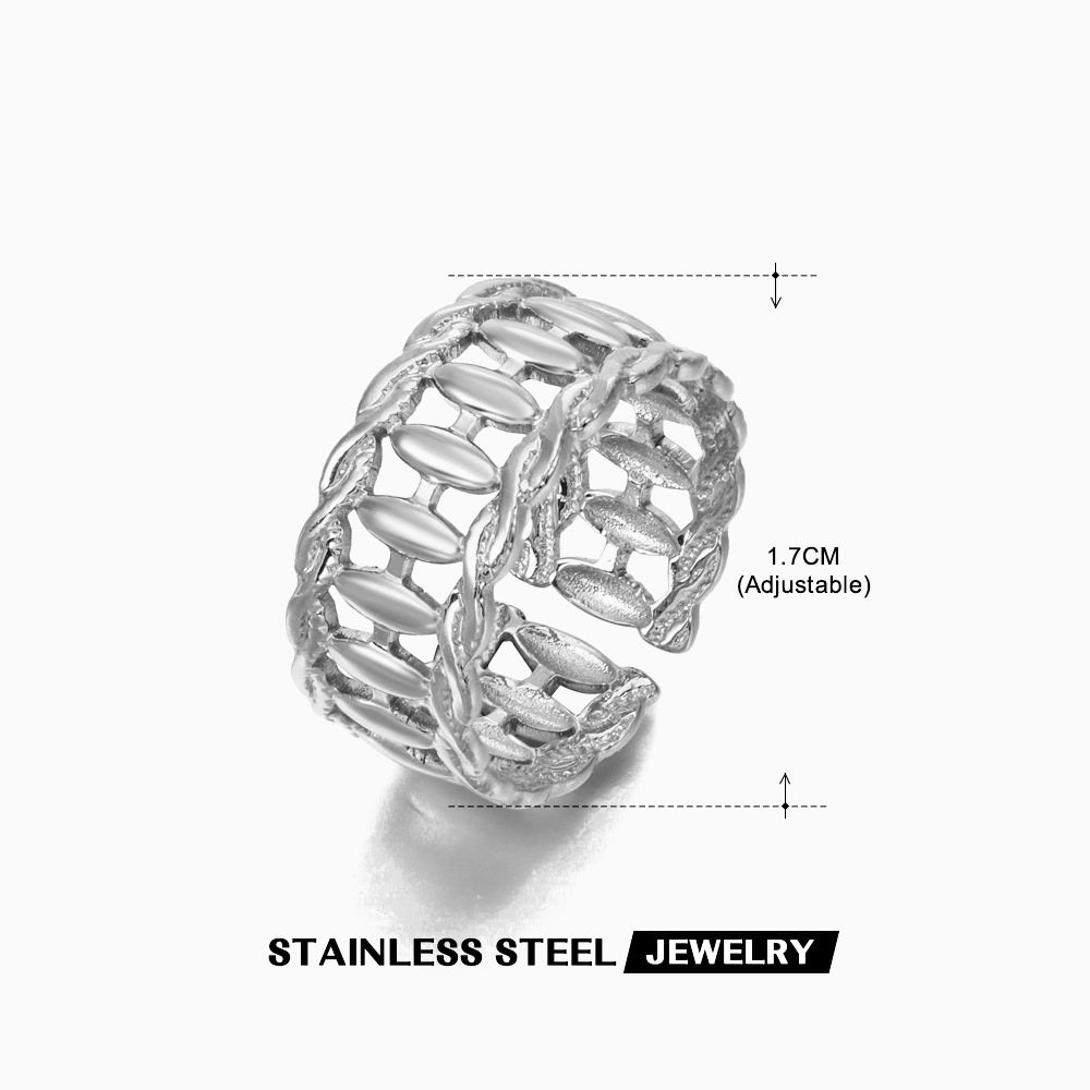Adjustable Shaped Popular Stainless Steel Ring For Women - Beauty Accessories