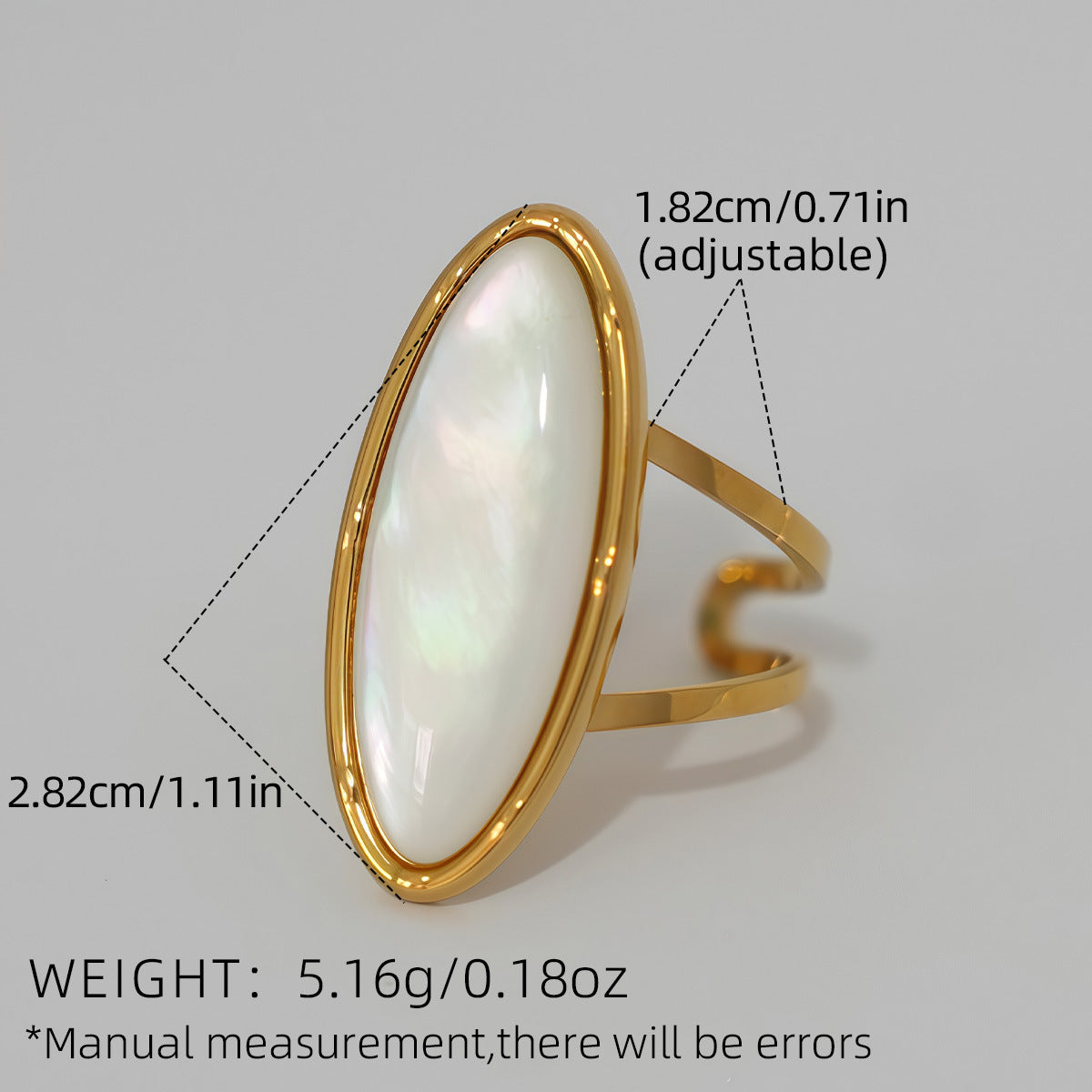 Summer Minimalist Stylish Stainless Steel Shell Ring - Beauty Accessories