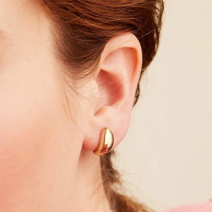 Stylish Simple Stainless Steel Earrings - Beauty Accessories