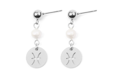 Stainless Steel Twelve Constellation Earrings - Beauty Accessories