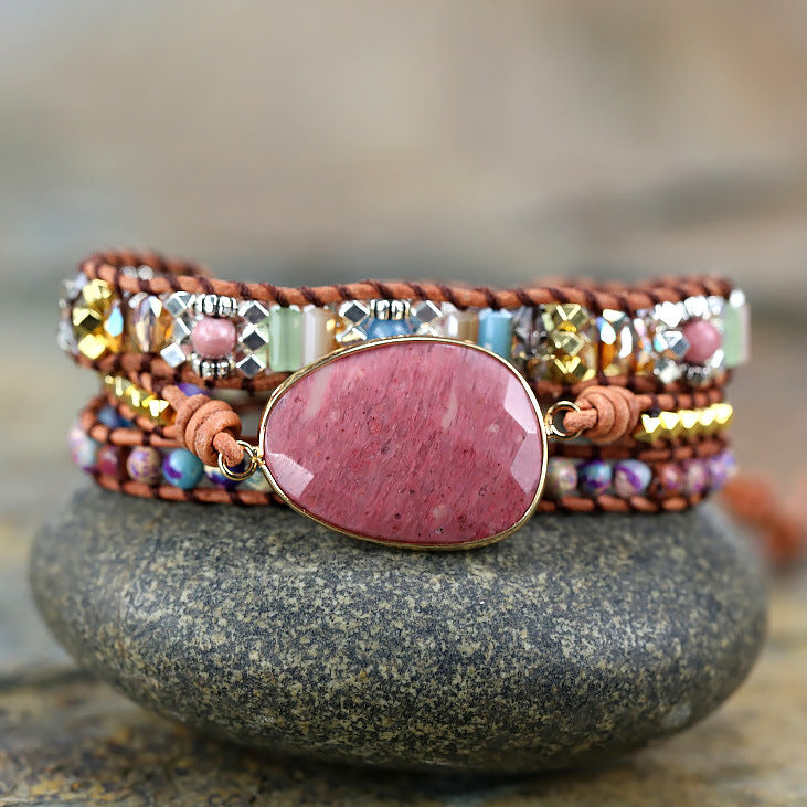 Hand-woven Natural Stone Bracelets For Women - Beauty Accessories