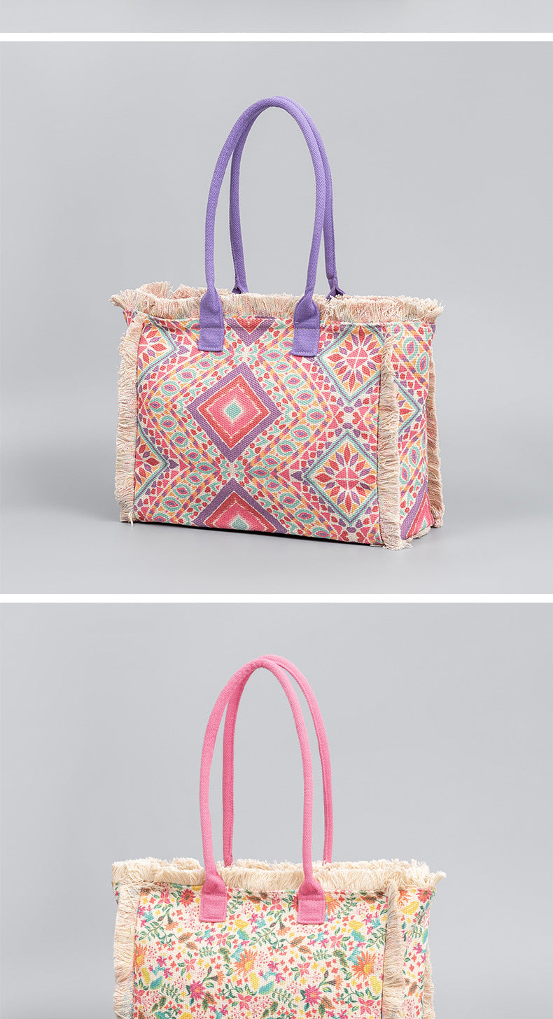 Women's Summer Bohemian Retro Shoulder Bag - Beauty Accessories