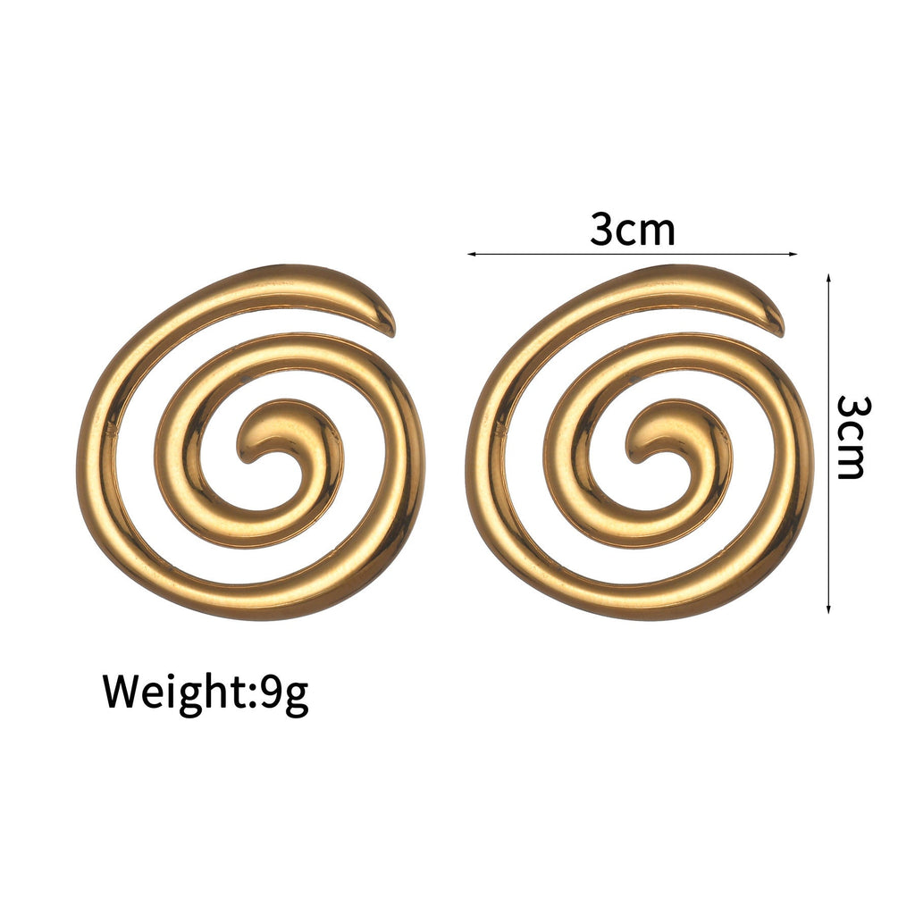 Summer New Electroplating Stainless Steel Studs Women - Beauty Accessories