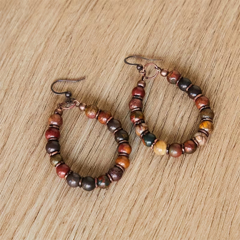 Bohemian Retro Creative Beaded Earrings - Beauty Accessories
