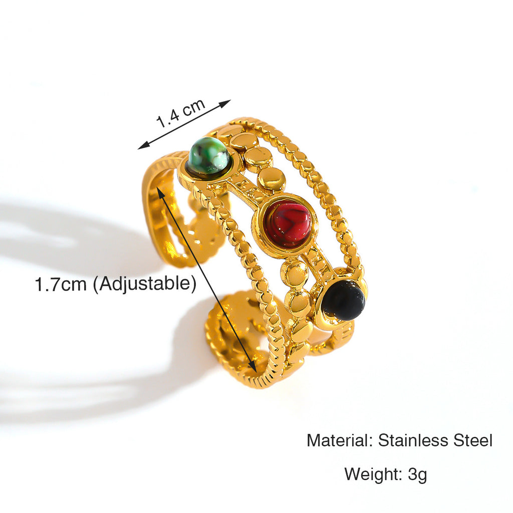 Simple Fashion Stainless Steel Ring For Women - Beauty Accessories