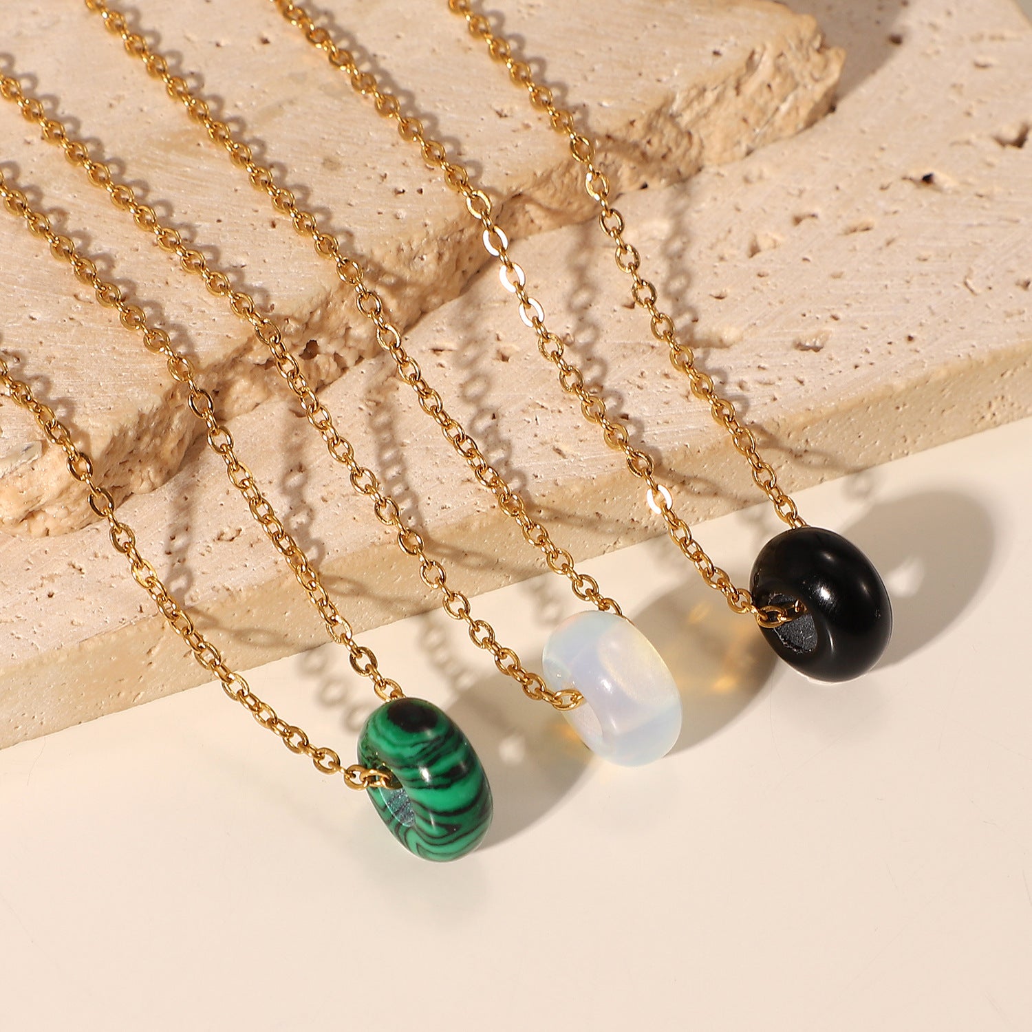 Waterproof 18K Gold Plated Stainless Steel Necklace - Beauty Accessories