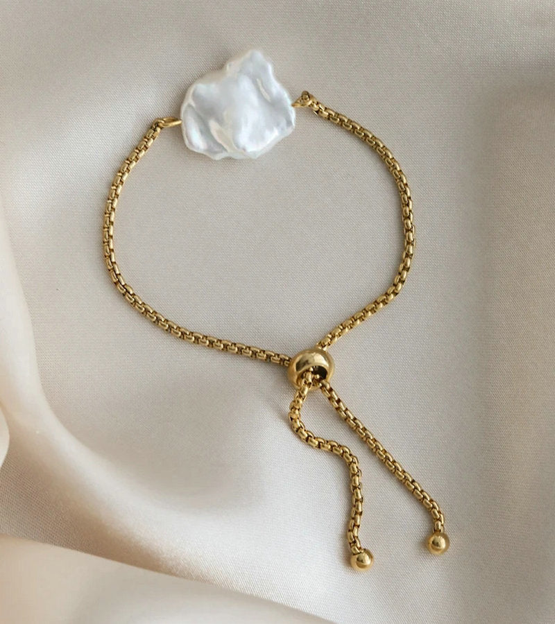 Freshwater Baroque Pearl Waterproof Bracelet - Beauty Accessories