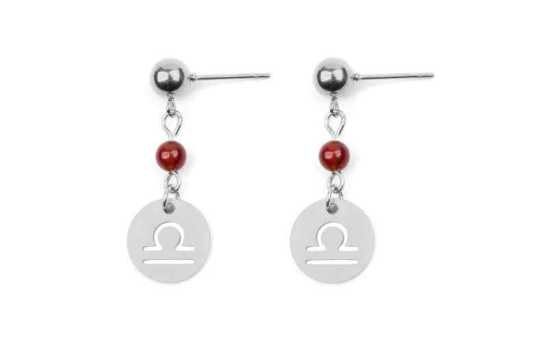 Stainless Steel Twelve Constellation Earrings - Beauty Accessories