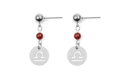 Stainless Steel Twelve Constellation Earrings - Beauty Accessories