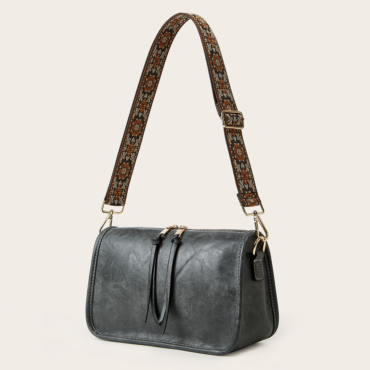 Women's Bohemian Wide Shoulder Strap Crossbody - Beauty Accessories