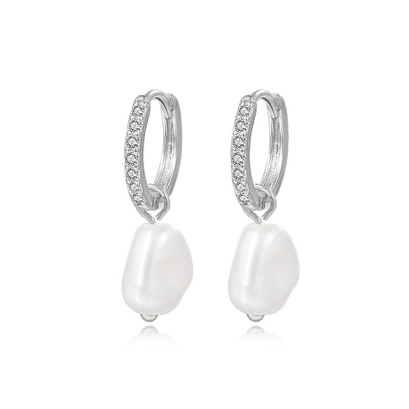 S925 Sterling Silver earrings Light Luxury Ball Bead - Beauty Accessories
