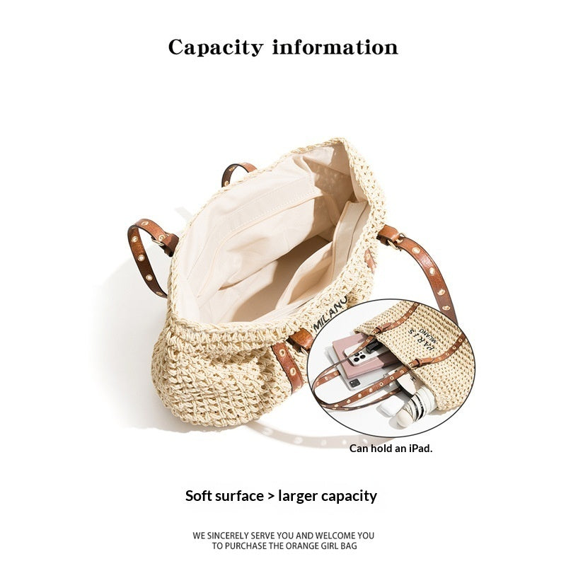 New Bohemian Style Minimalist Straw Bag For Beach - Beauty Accessories