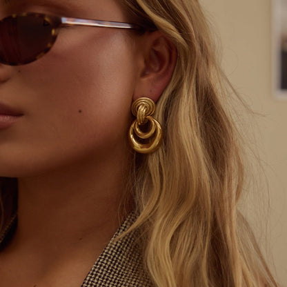 Stainless Steel Earrings Niche Earrings Titanium Steel Ornament - Beauty Accessories