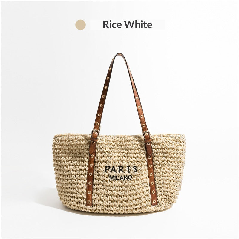 New Bohemian Style Minimalist Straw Bag For Beach - Beauty Accessories
