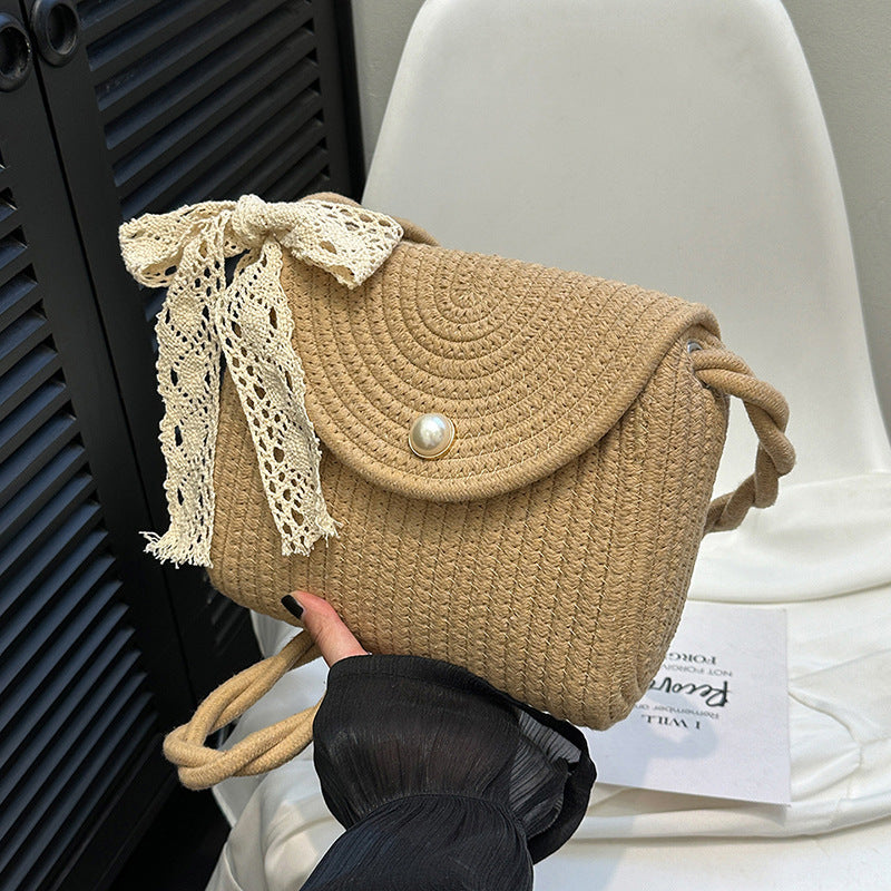 Summer Woven Shoulder Bag - Beauty Accessories