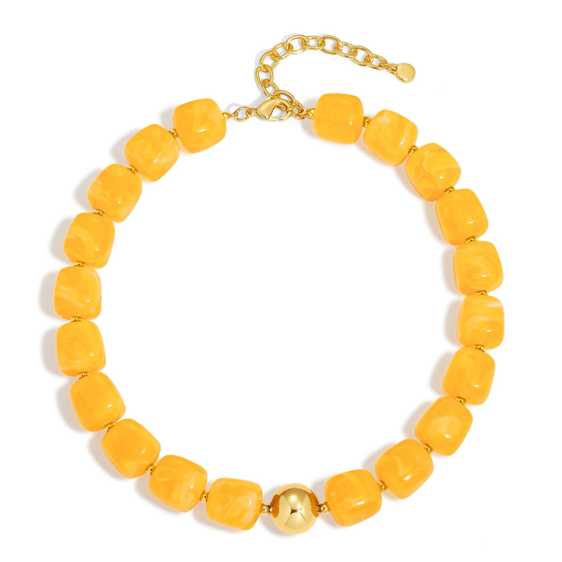 Bohemian Resin Bead Necklace - Beauty Accessories
