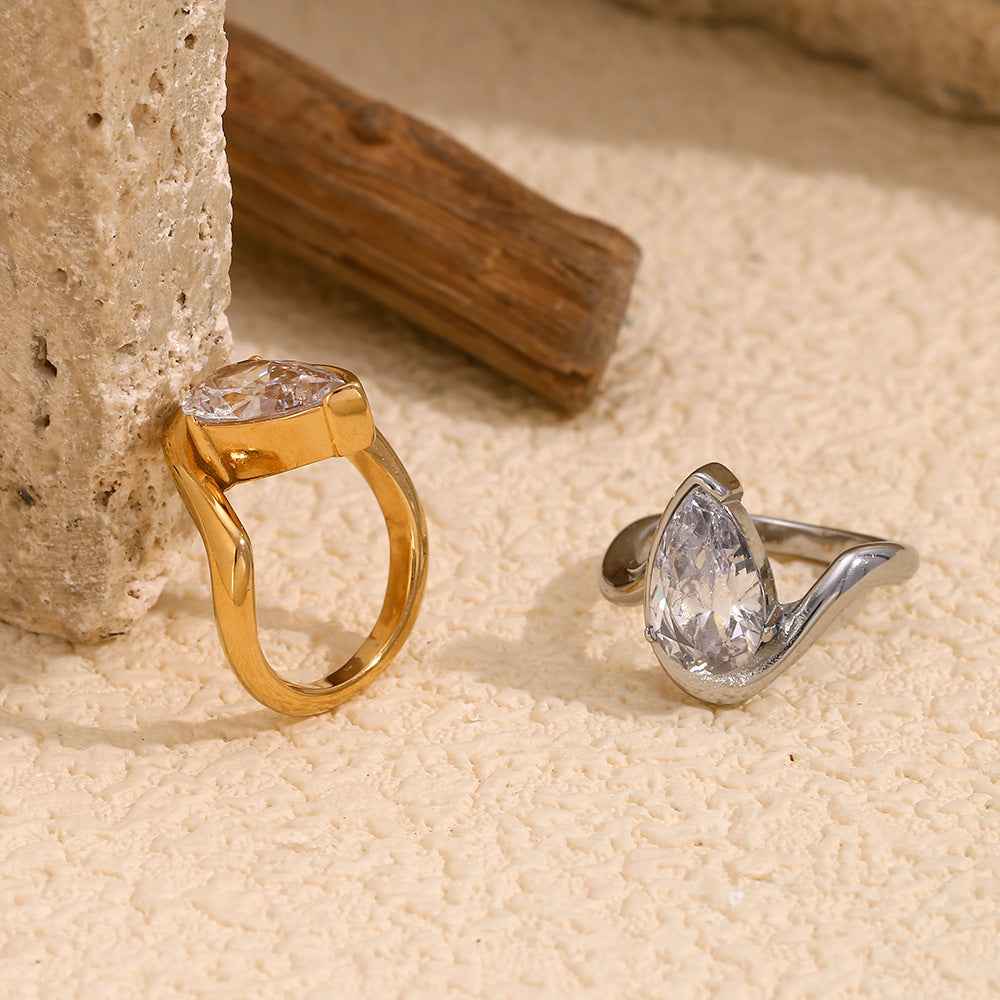 Fashion Temperament Personalized Minority Stainless Steel Ring