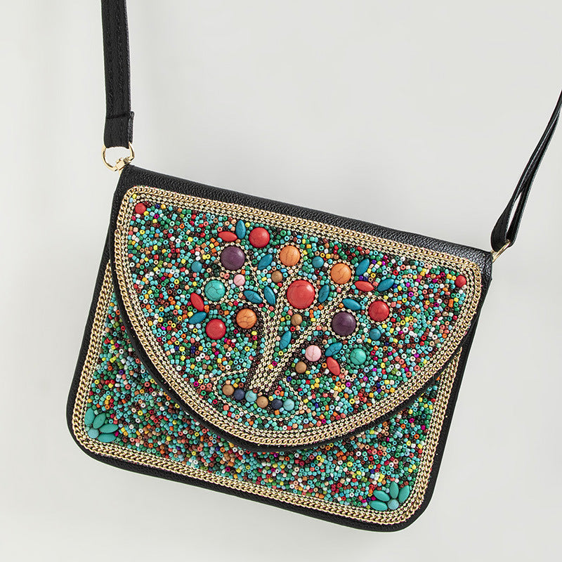 Bohemian Style Bag Bead Ethnic Style Satchel Shell - Beauty Accessories