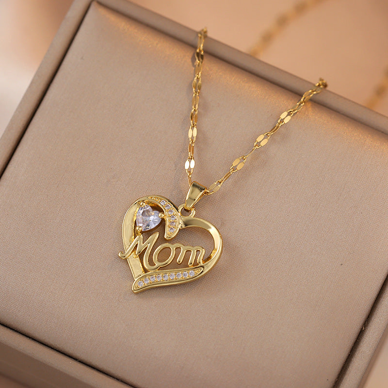 Heart Flower Pendant Stainless Steel - Beauty Accessories
