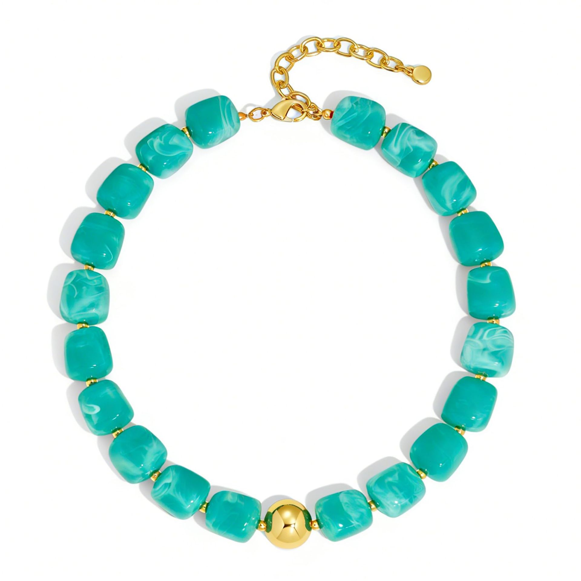 Bohemian Resin Bead Necklace - Beauty Accessories