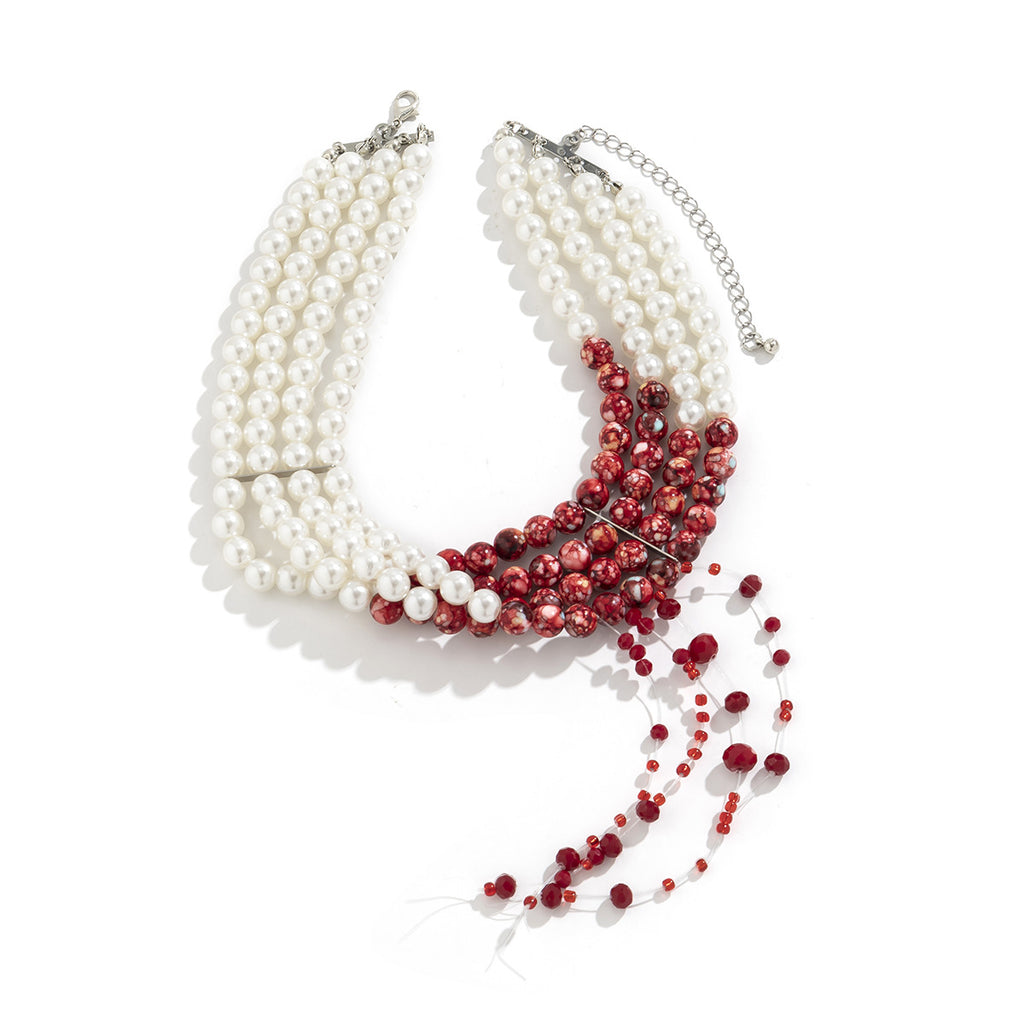 Women's Fashion Gothic Pearl Necklace - Beauty Accessories
