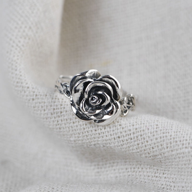 S925 Silver Vintage Thai Silver Craftsmanship Ring - Beauty Accessories