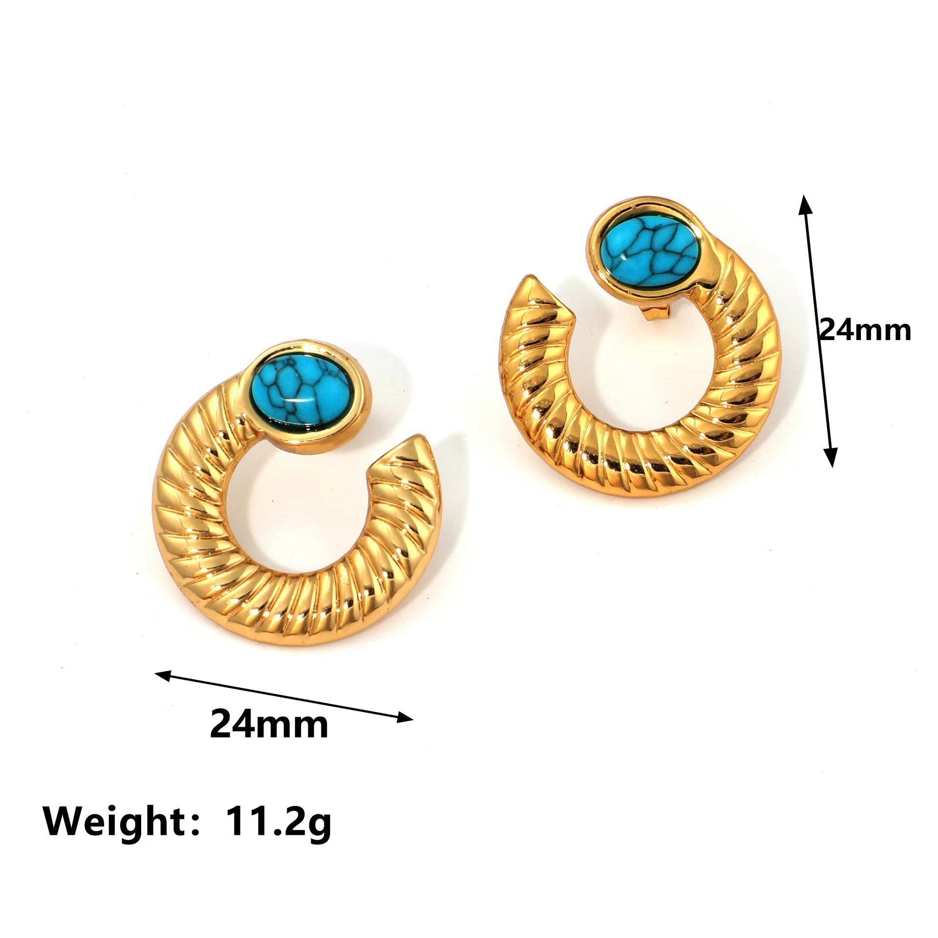 Summer New Electroplating Stainless Steel Studs Women - Beauty Accessories