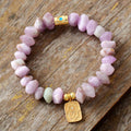 Bohemian Natural Stone Crystal Handmade Elastic Beaded Bracelet - Beauty Accessories