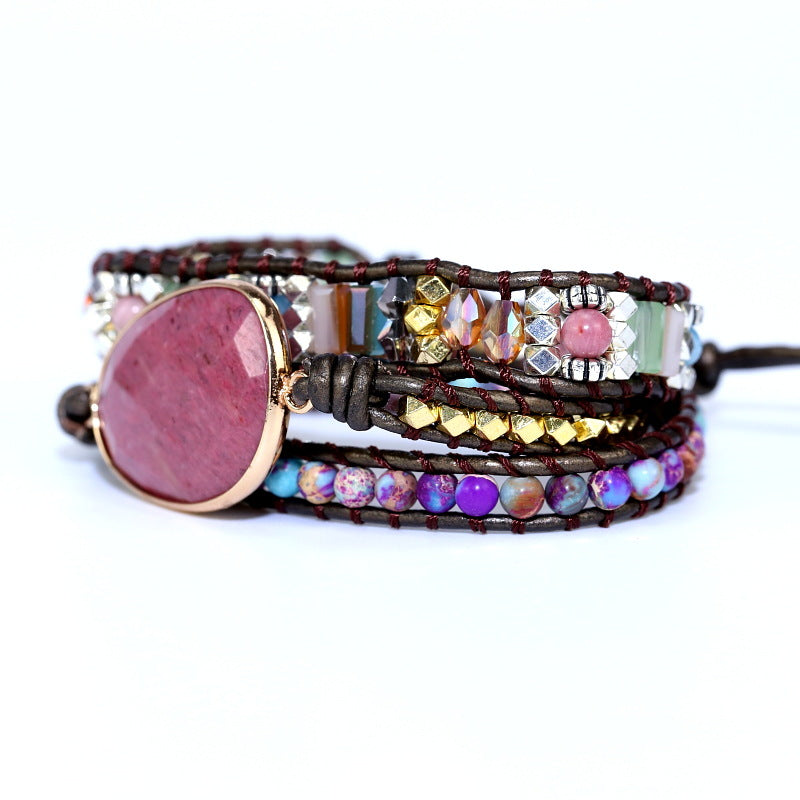 Hand-woven Natural Stone Bracelets For Women - Beauty Accessories