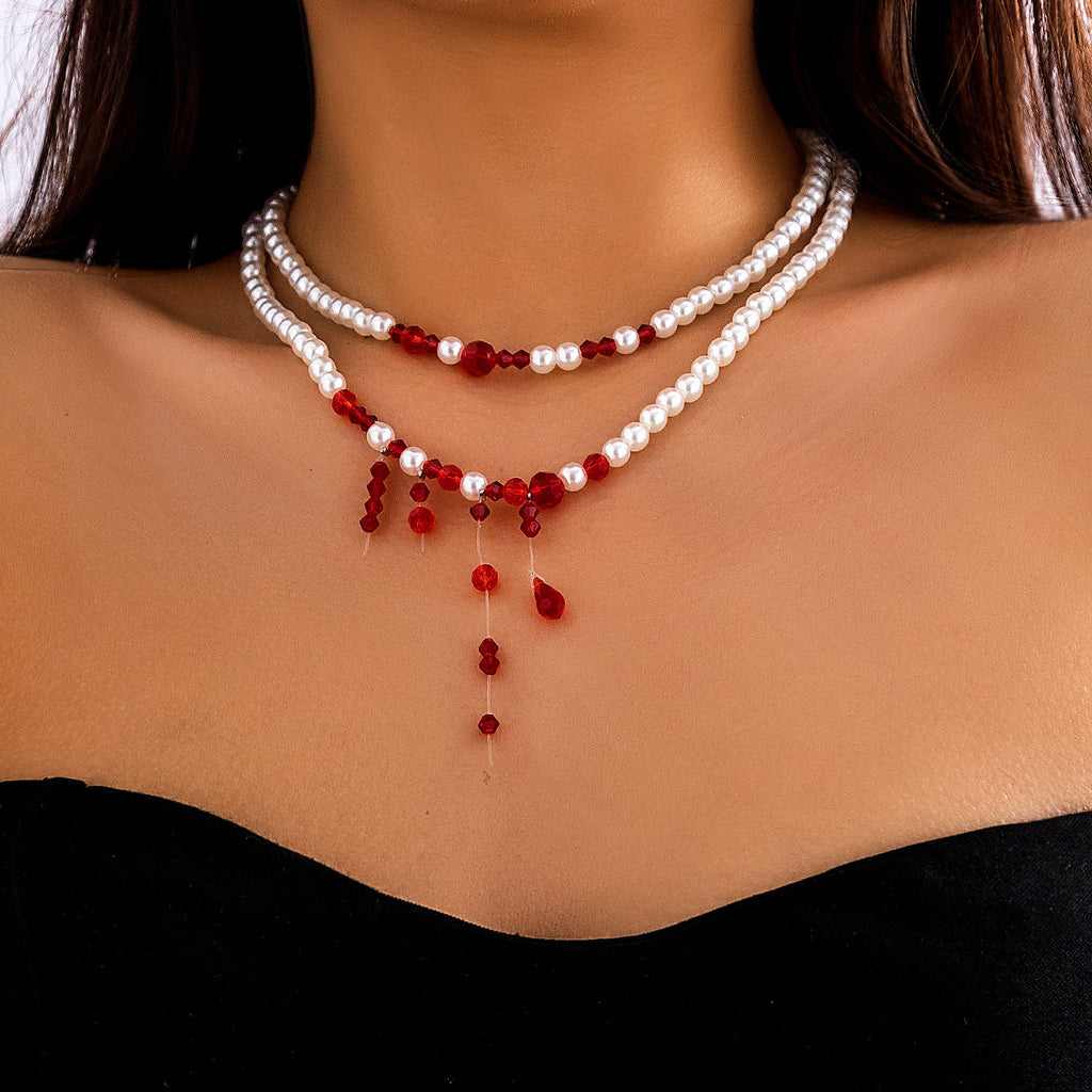 Women's Fashion Gothic Pearl Necklace - Beauty Accessories
