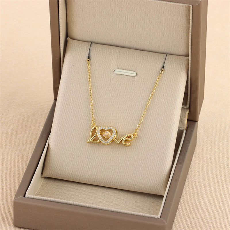 Valentines Day Gift New Titanium Steel Necklace - Beauty Accessories