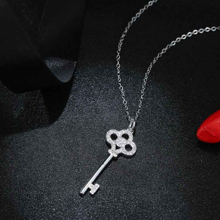 925 Sterling Silver Key Necklace