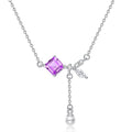 Natural Crystal Topaz Sterling Silver Necklace - Beauty Accessories