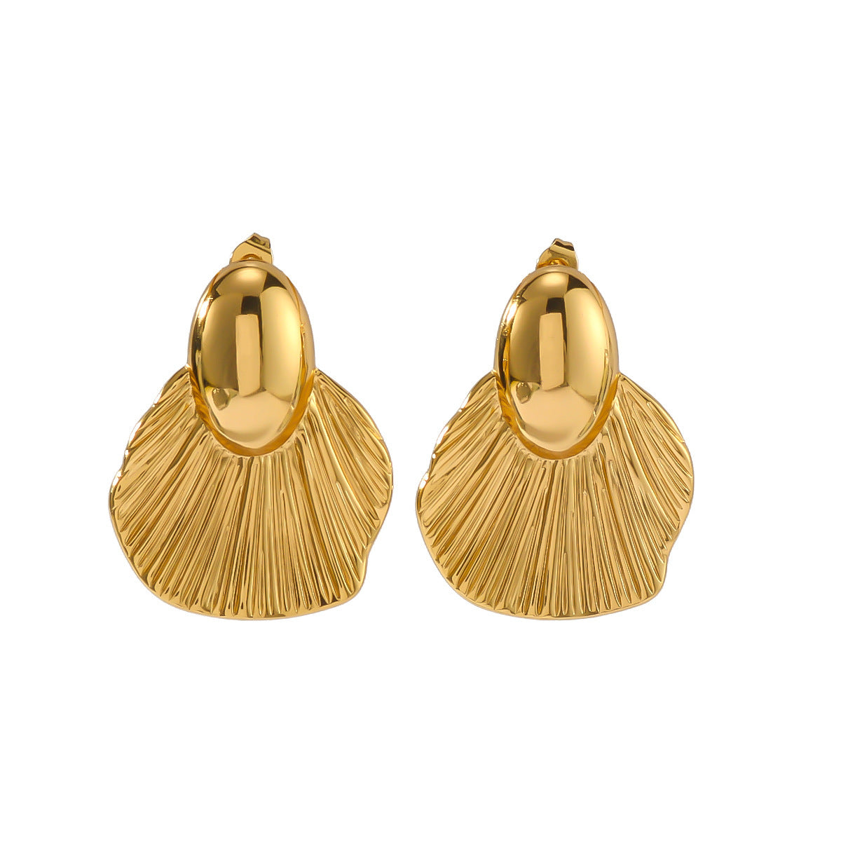 Summer New Electroplating Stainless Steel Studs Women - Beauty Accessories