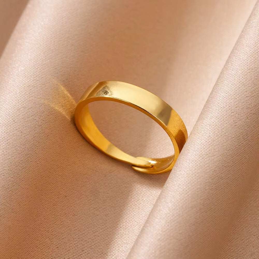 Simple Stainless Steel Trendy Ring For Women - Beauty Accessories