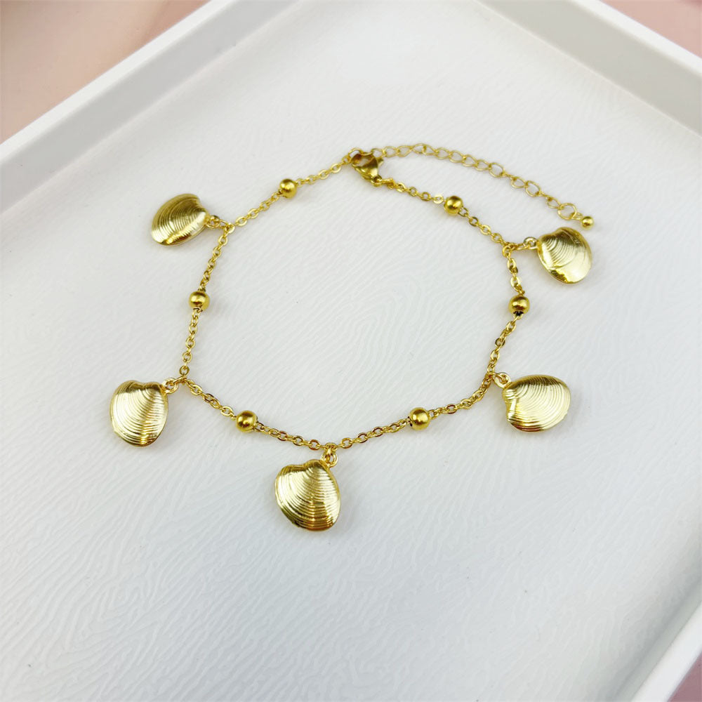 Ocean Series Stainless Steel Women's Anklet - Beauty Accessories