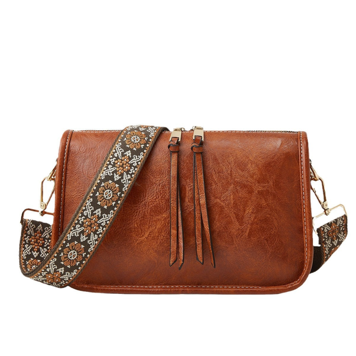 Women's Bohemian Wide Shoulder Strap Crossbody - Beauty Accessories