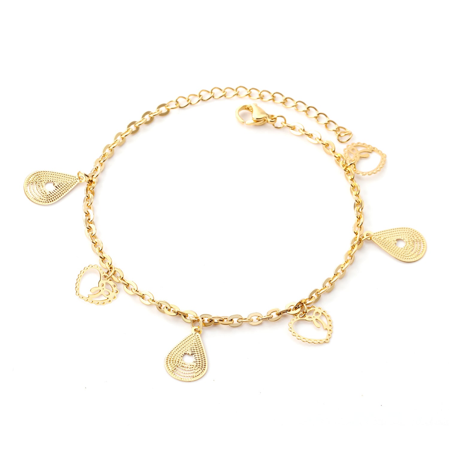 Stainless Steel Anklet Chain Foot Ornaments Female Casual Retro Travel Beach Anklet - Beauty Accessories