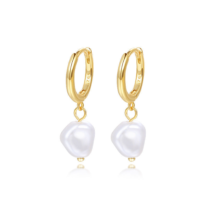 S925 Sterling Silver earrings Light Luxury Ball Bead - Beauty Accessories