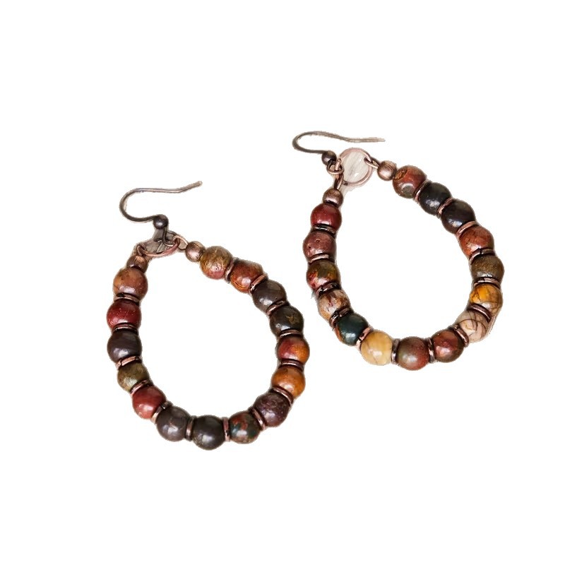 Bohemian Retro Creative Beaded Earrings - Beauty Accessories