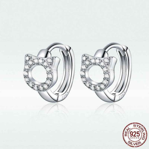 Sterling Silver Hoop Earrings S925 Fashion Trend