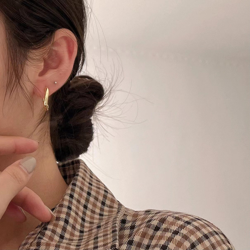 Sterling Silver Earring Jewelry Minimalist Personality - Beauty Accessories