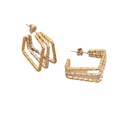 Personalized Linear Stainless Steel Earrings - Beauty Accessories