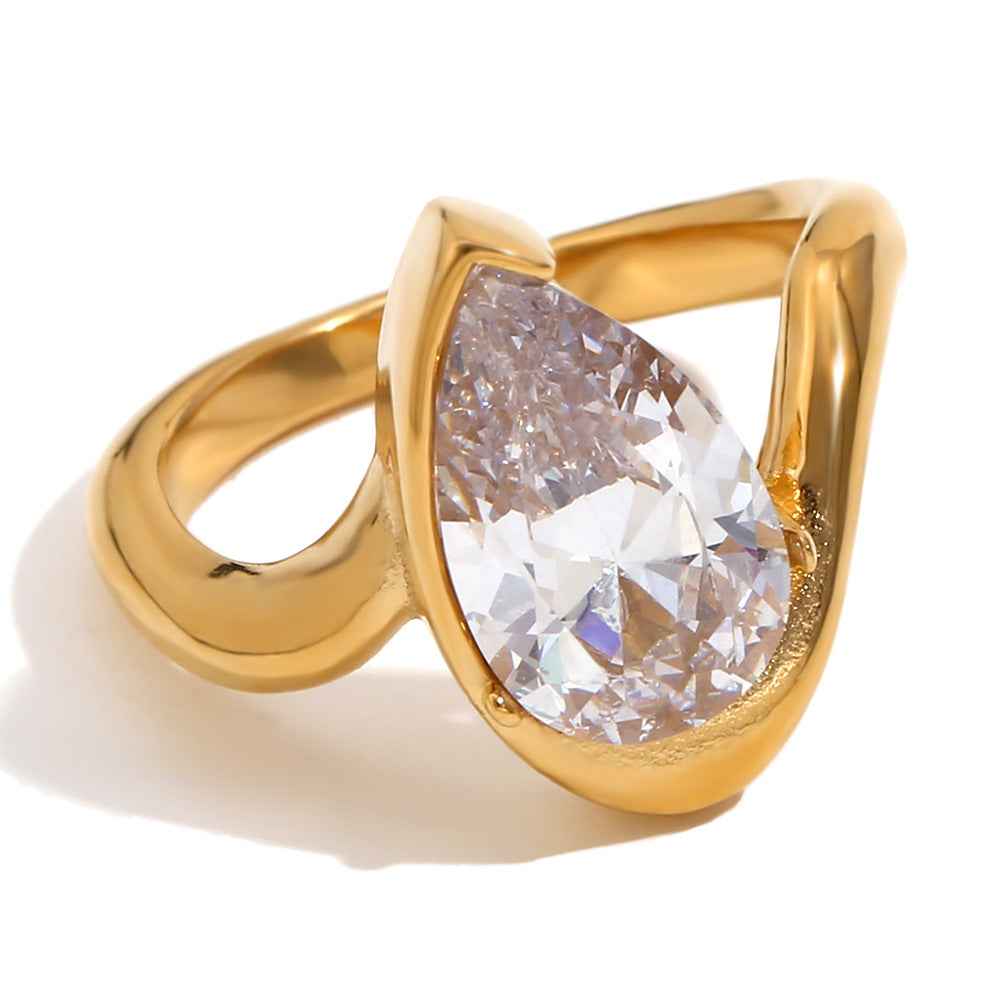Fashion Temperament Personalized Minority Stainless Steel Ring