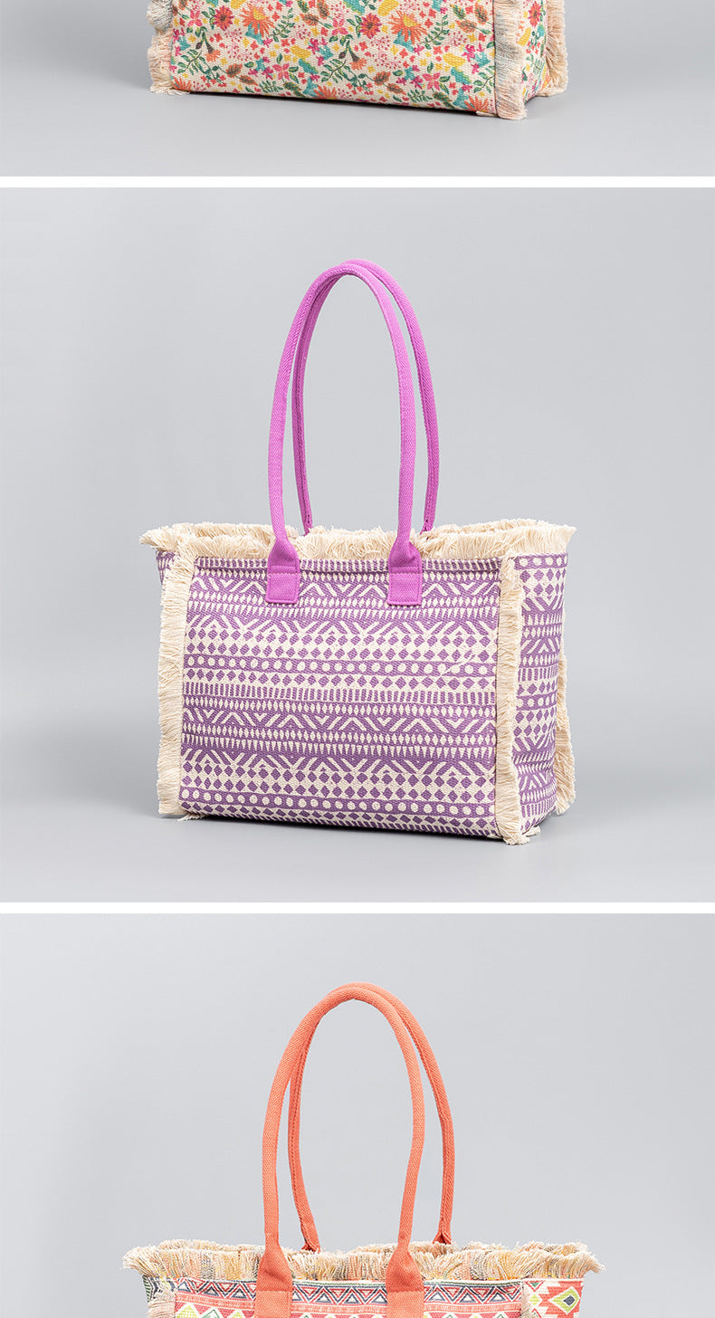 Women's Summer Bohemian Retro Shoulder Bag - Beauty Accessories