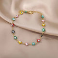 Tassel Anklet Gold Stainless Steel Waterproof Adjustable - Beauty Accessories