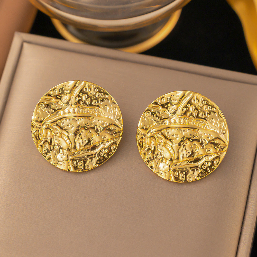 Summer New Electroplating Stainless Steel Studs Women - Beauty Accessories