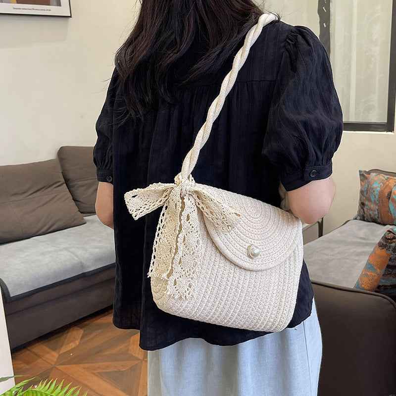 Summer Woven Shoulder Bag