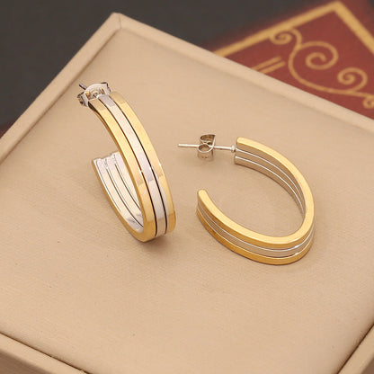 Personalized Linear Stainless Steel Earrings - Beauty Accessories